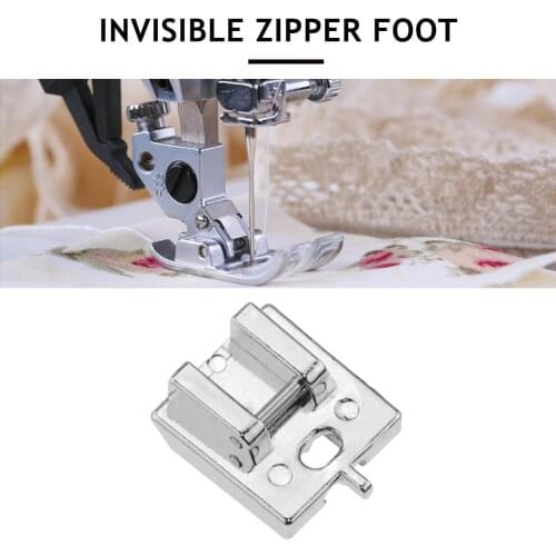 Invisible Zipper Foot Zipper Sewing Machine Snap On Presser Foot for Janome for Singer for Brother for Butterfly Sewing Machine