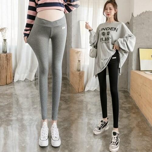 New pregnant womens pants, leggings, spring and autumn tide mothers wear pregnant womens low-waist belly lift pants trousers