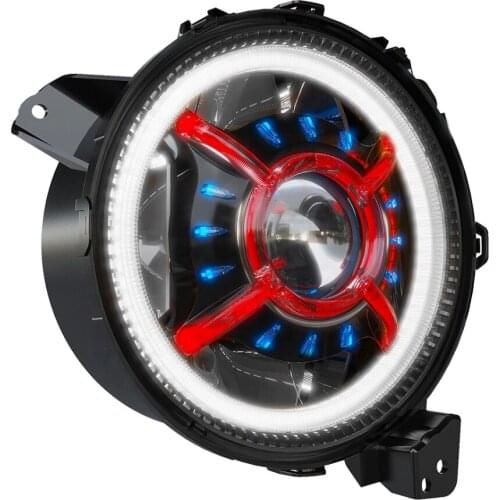 Upgrade 9" JL headlight with RGB function dual beam led projector headlight for jeep