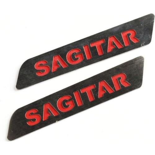 Pair Stainless Steel Red Seat Lift Wrench Insert Trim for VW Volkswagen Sagitar