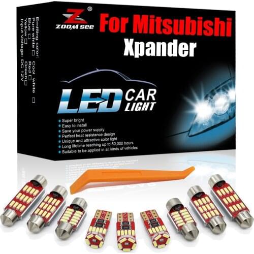 Performance White Canbus LED Interior Kit 5pcs For Mitsubishi Xpander 2017 2018 2019 2020 Car License plate Dome Map Lamp Light