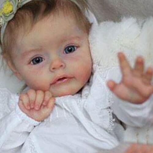 22 Inch 55CM Realistic Newborn Fabric Body Bebe Reborn Doll mold reborn supply doll kit Poluplar Sue-Sue by NATALI BLICK