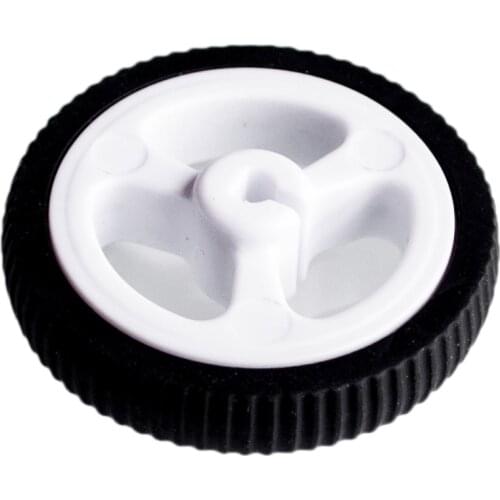 10pcs/lot D-hole Rubber Wheel Suitable for N20 Motor D Shaft Tire Car Robot DIY Toys Parts