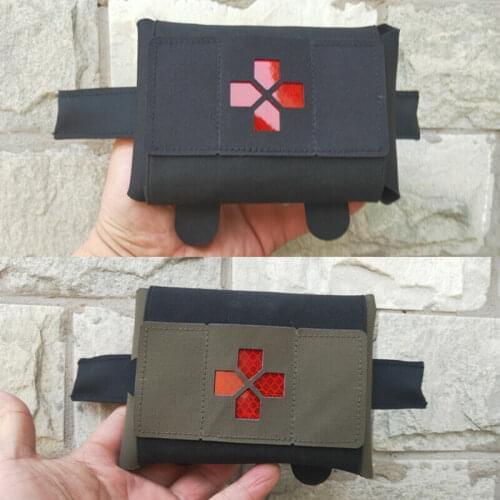 Tactical Raiders Tactical Medical Bag Pouch MEDIKIT for Tactical Vest Molle System BK/RG