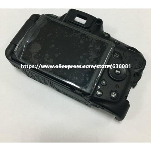 Repair Parts Back Cover Rear Case Ass'y with LCD Button Hinge Flex Cable FPC Unit For Nikon D5200