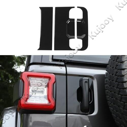 Tailgate Handle Guard Protect Decor Trim for Jeep Wrangler JL 2018+ Car Styling Exterior Accessories