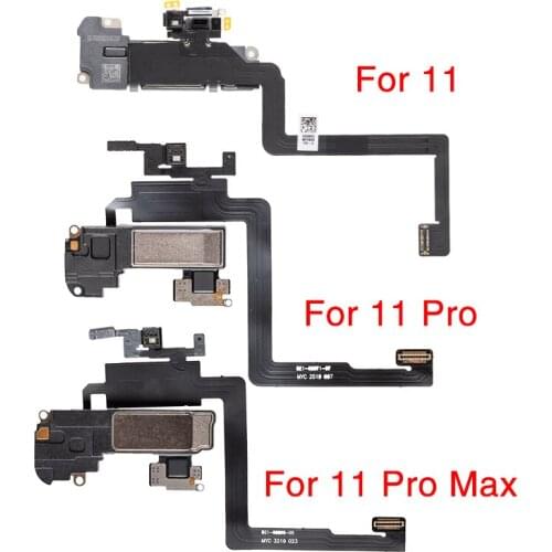 1pcs Earpiece Speaker For iPhone 11 Pro Max Proximity Light Sensor Sound Earphone Flex Cable Assembly
