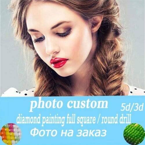 5D DIY Diamond Painting Photo Custom Full Drill Square/Round Diamond Embroidery Mosaic Cross Stitch Set Home Decoration For Gift