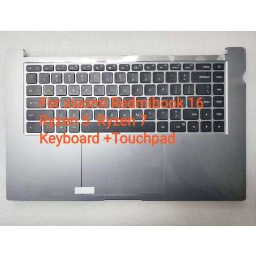 English Keyboard topcase for Xiaomi Mi RedmiBook 16 AMD Ryzen 7 notebook laptop US top panel case cover housing palmrest