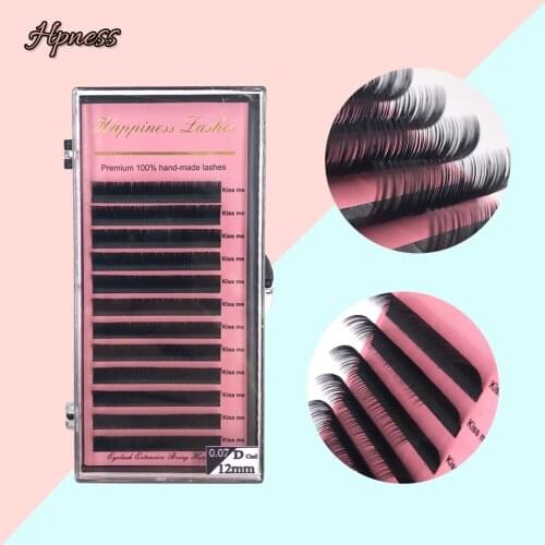 B/C/D/D+ Mix Single Length Individual Soft Natural Classic Lashes Extension Handmade Premium 3D Russia Eyelash Extension