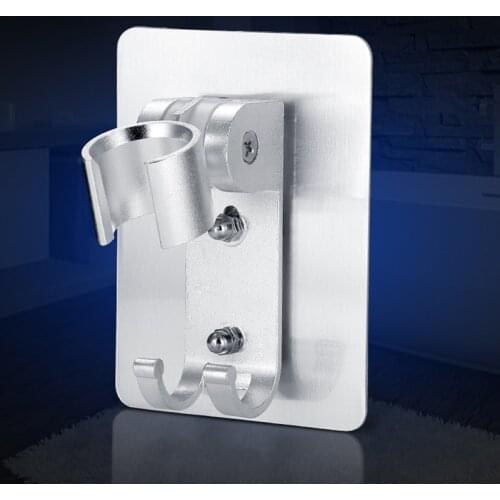 Seamless Nail-Free Flower Sprinkler Bracket Aluminum Flower Sprinkler Support Base Adjustable Shower Bathroom Nozzle Fixed Seat