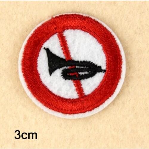 No Trumpet Noise Punk Iron On Patch Clothes Patch For Clothing Boys Embroidered Patch Garment Apparel Accessories