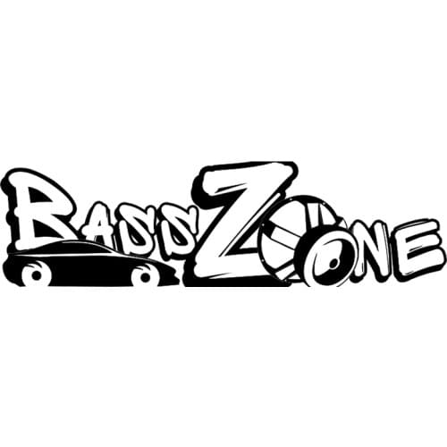 CS-287#8.4*30cm 15*60cm Studio Autosound BaSS Zone funny car sticker and decal silver/black vinyl auto car stickers