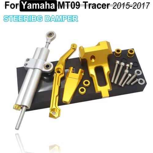 For Yamaha MT-09 MT 09 MT09 Tracer 2015-2017 Steering Damper Stabilizerlinear Linear Stabilizer Bracket kit