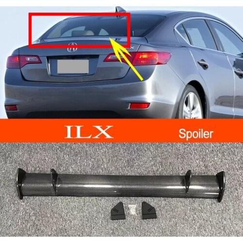 ILX Real Carbon Fiber GT-style Car-styling Sporty Rear Trunk Wing Spoiler for Acura ILX Sedan