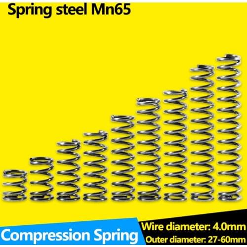 Compression Spring Wire Diameter 4.0mm outer diameter 27-60mm