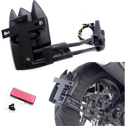 Motorcycle Rear Mudguards Fender Eliminator Plate LED Light For YAMAHA TMAX 530 2012 2013 2014 2015