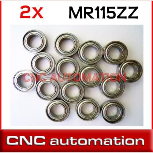 2pcs MR115ZZ MR115 2RS Miniature Deep Groove Ball Bearing 5*11*4 mm