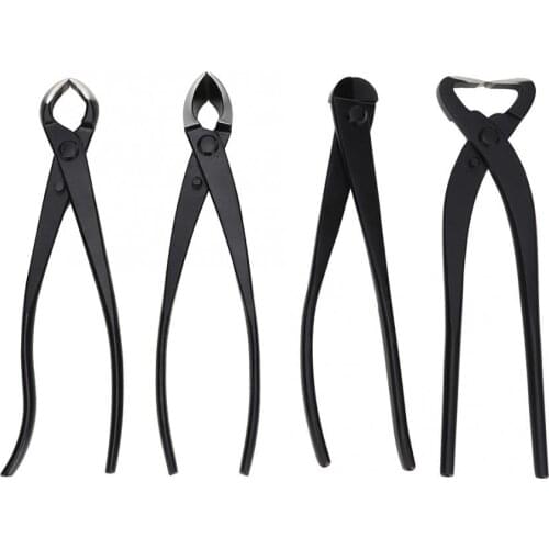 4pcs Multifunctional Bonsai Trimming Tool Bonsai Pruner Garden Plant Scissors Trimming Cutting Tool Set with Storage Bag
