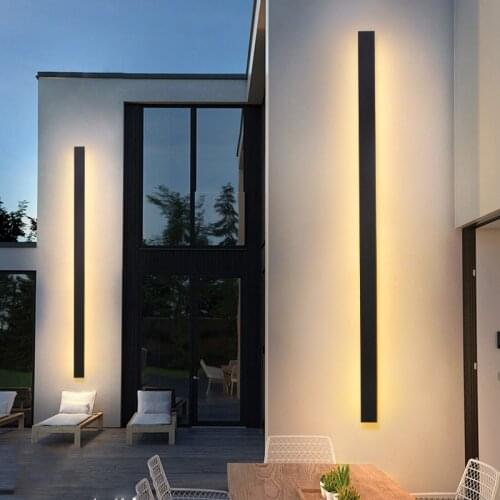 Outdoor Wall Light LED Waterproof wall lamp IP65 Aluminum Long Outdoor Wall Light For Garden Villa porch Light Luminaire