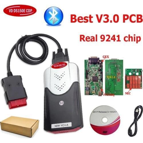 2016.00/2015.R3 with Keygen!New vci vd tcs cdp 3.0 nec relays green board with bluetooth scanner tools+Original gold shell