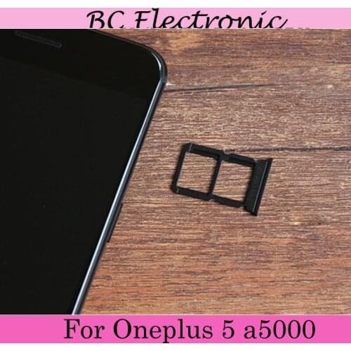 New For Oneplus 5 a5000 Nano Sim Micro Card Tray Holder Slot Socket Replacement Parts For 1+5 a5000 Sim card
