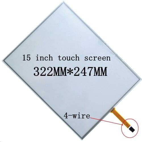 Brand new 15'' inch 4-wire touch screen control panel four-wire resistive touch screen 322*247