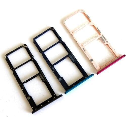 Original For Huawei Y7 2019 / For Huawei Y7 Prime 2019 / Y7 Pro 2019 Sim Tray Micro SD Card Holder Slot Parts Sim Card Adapter
