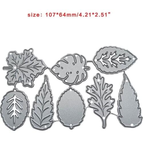 P8DE Maple Leaf Metal Cutting Dies Stencil DIY Scrapbooking Album Paper Card Template Mold Embossing Craft Decoration