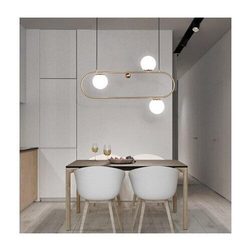 Modern style living room bedroom minimalist restaurant pendant light Nordic clothing decoration glass ball pendant lamp