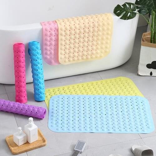 Anti Slip Bath Shower Tub Mat Use in Hotel Toilet Washable Rubber Massage Bathroom Bathtub Mats Suction Cups