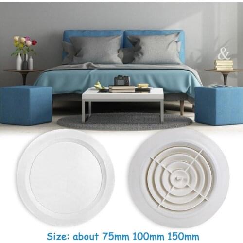 Adjustable Air Ventilation Cover Round Ducting Ceiling Wall Hole abs Air Vent Grille Louver Kitchen Bath Air Outlet Fresh System