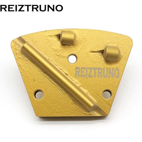 REIZTRUNO 2*1/4PCD two segment fan-shaped and pcd diamond floor polishing pads grinding discs for Concrete Epoxy Removal
