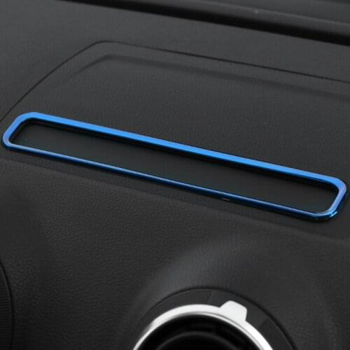 SBTMY Car Styling Stainless steel Navigation Decorative Frame Strip Cover Sequins Special Modified For AUDI A3 8V 2013-2016