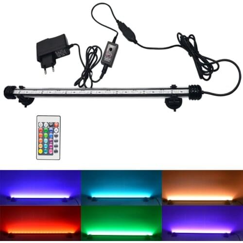 19-49cm Aquarium Light LED Waterproof Fish Tank Lamp 110v 220V Underwater Submersible Fish Lighting Aquarium Decor Plant Fitting