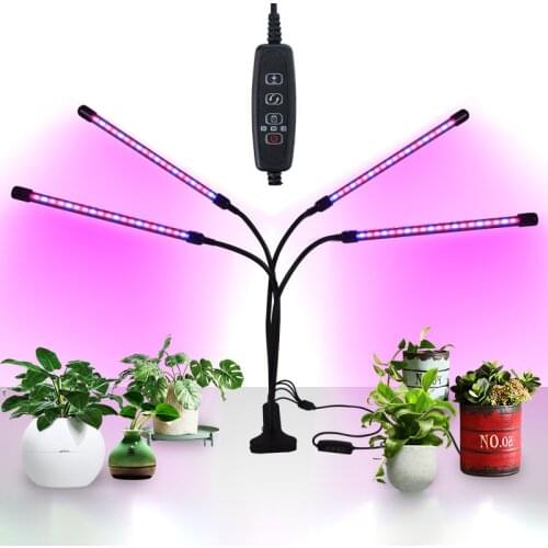 Led Grow Light Full Spectrum Phytolamp for plants USB Timing Remote Control Dimmable Clip Phyto Lamp For Indoor Plant Flower