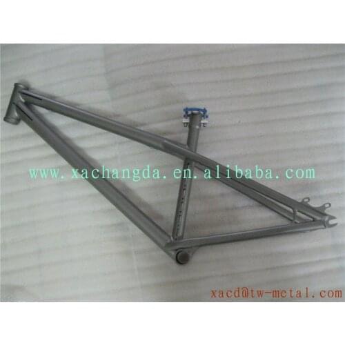 Titanium BMX bike frame with sand blast finished customized Ti BMX bicycle frame with seat post made XACD Ti BMX bike frame