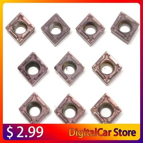 10Pcs CCMT060204 UE6020 Carbide inserts Cutting Tool CNC Tools Lathe tools Lathe Cutter Blades Internal Turning Tools