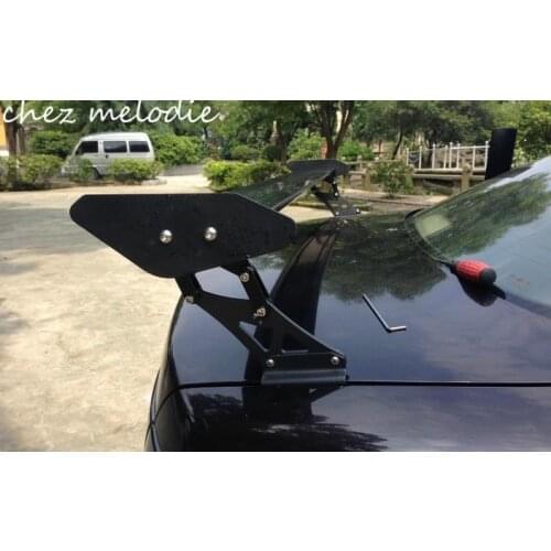 135cm Clip style Universal aluminium alloy single spoiler wing for sedan car models, no need to drill ajustable width