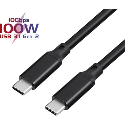 USB C Cables PD 100W 10Gbps USB TYPE C 3.1 Gen2 Cable For Macbook Pro/Air DELL Xiaomi 20V/5A 4K@60Hz Fast Charge Cable For Phone