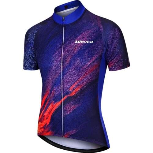 Cycling Clothes Mens MTB Short-Sleeved Colorful Purple Jersey Summer Mountain Bike Tops Racing Sports Shirts Ciclismo Masculino
