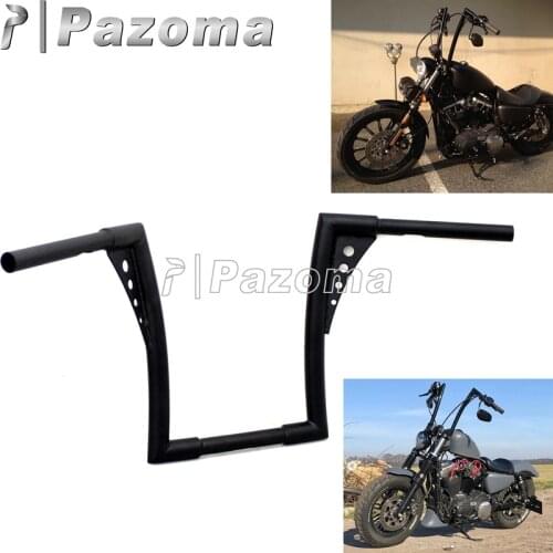 For Harley Sportster Custom Softail 12" APE Hanger Handlebar Drag Bar Hand Control Fat Bar 30-1/2" Wide Handle Bar 883 1200 XL