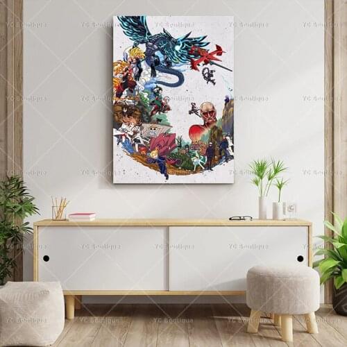 Japanese Anime Strongest Character Dragon Ball Poster Canvas Wall Art Painting Decor Pictures Living Room Home Decoration Prints
