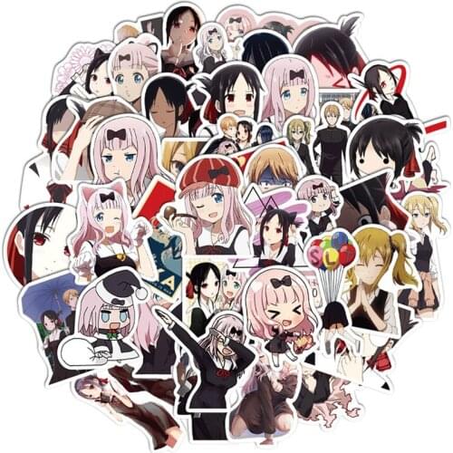 10/30/50PCS Kaguya-sama: Love Is War Anime Sticker Props PVC Waterproof DIY Guitar Car Snowboard Graffiti Decals Stationery