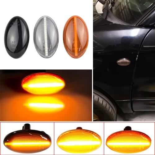 2Pcs Dynamic Led Side Marker Turn Signal Light Sequential Blinker Lamps For Subaru Impreza WRX STI GDA GDB / Forester / Liberty