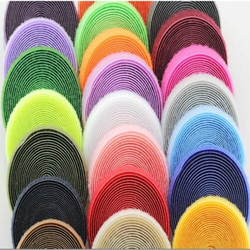 2cm*1M Magic Tape NO Self Adhesive Fastener Tape DIY Polyester Nylon Hook Loop Fastener Sewing Accessories Klittenband No Glue
