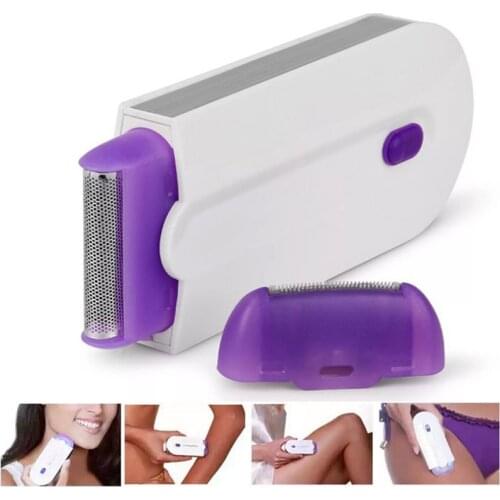 2 in 1 Electric Epilator Women Hair Removal Painless Women Hair Remover Shaver Instant & Painless Free Sensor Light USB Recharge