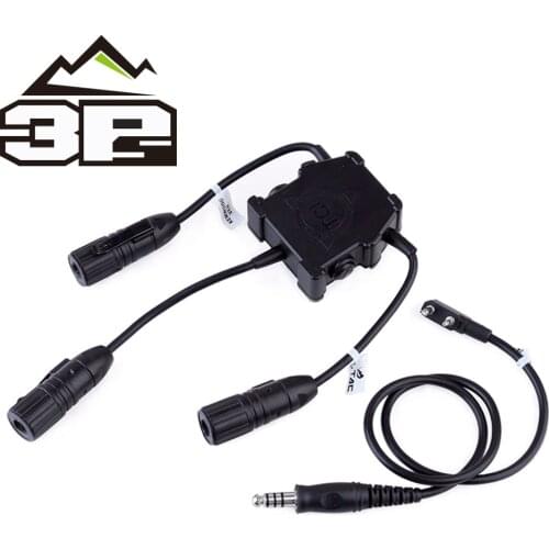 Softair Military Airsoft Tactical R.3.U Modeling Double Line PTT Double Jianwu/baofeng Tactical Headset Accesories Z131