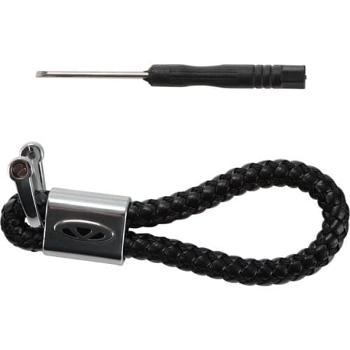 Car Styling 3D Metal Braided Rope Keychain Key ring For Chery Fulwin QQ Tiggo 3 5 T11 A1 A3 A5 Amulet