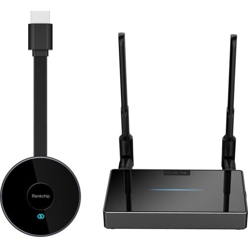 Wireless video Transmitter and Receiver Kits 4K wireless Display Dongle Adapter Plug and Play for Streaming Video Audio